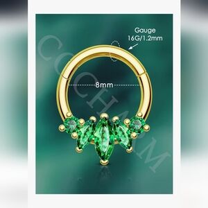 COCHARM Lotus Septum Ring - 16g Dainty